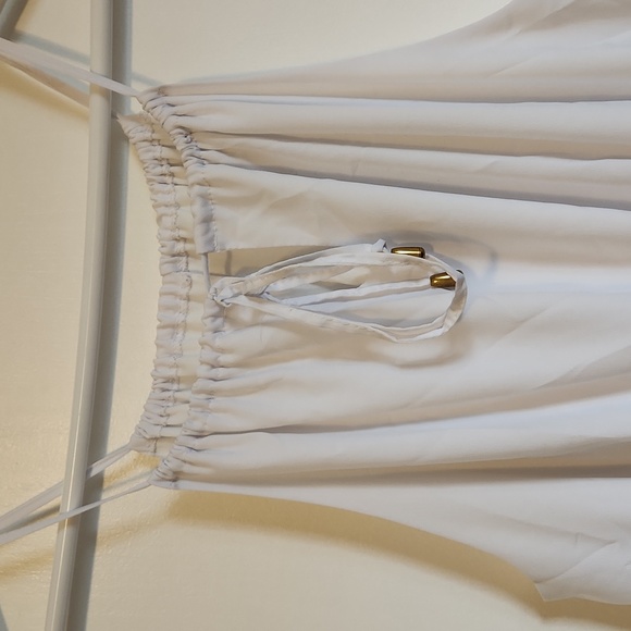 Xl white dress with gold beads - Picture 2 of 4